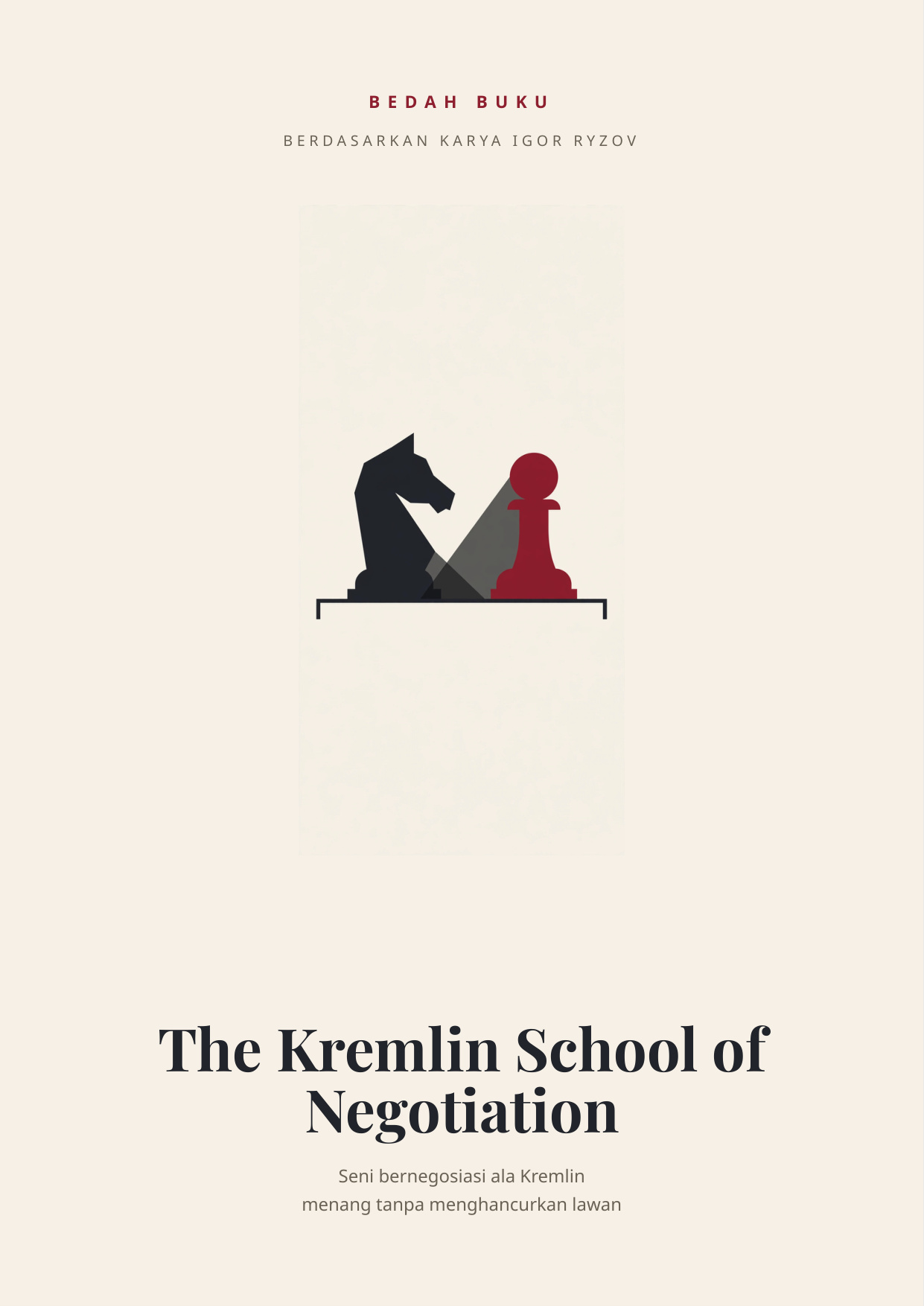Sampul The Kremlin School of Negotiation